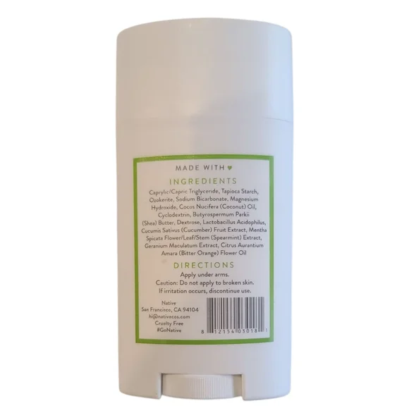 ❤️3 for $10- Native Deodorant Cucumber & Mint scent NEW never used 2.65 OZ - Picture 2 of 4